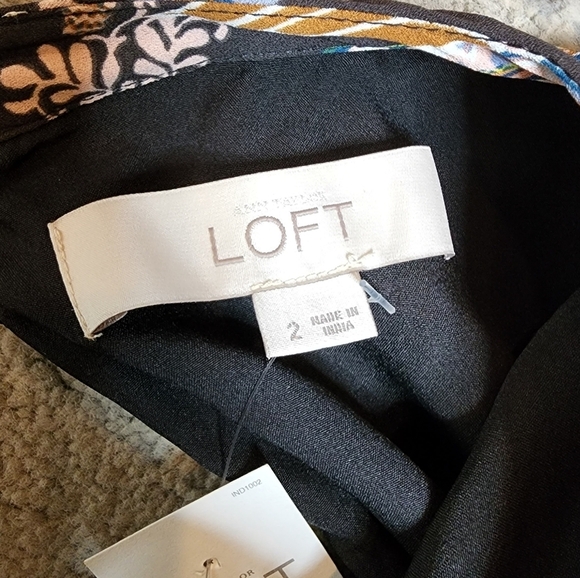 NWT Loft peacock flowy dress - Picture 3 of 16